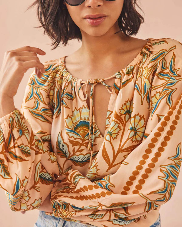 Omika Tiya Blouse - Aleena Butternut