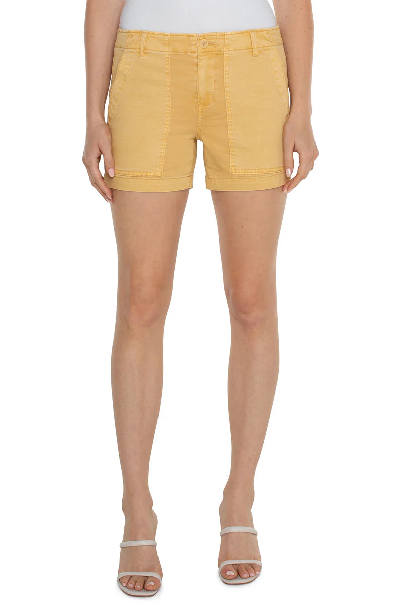 Liverpool Utility Shorts Flaxen Gold