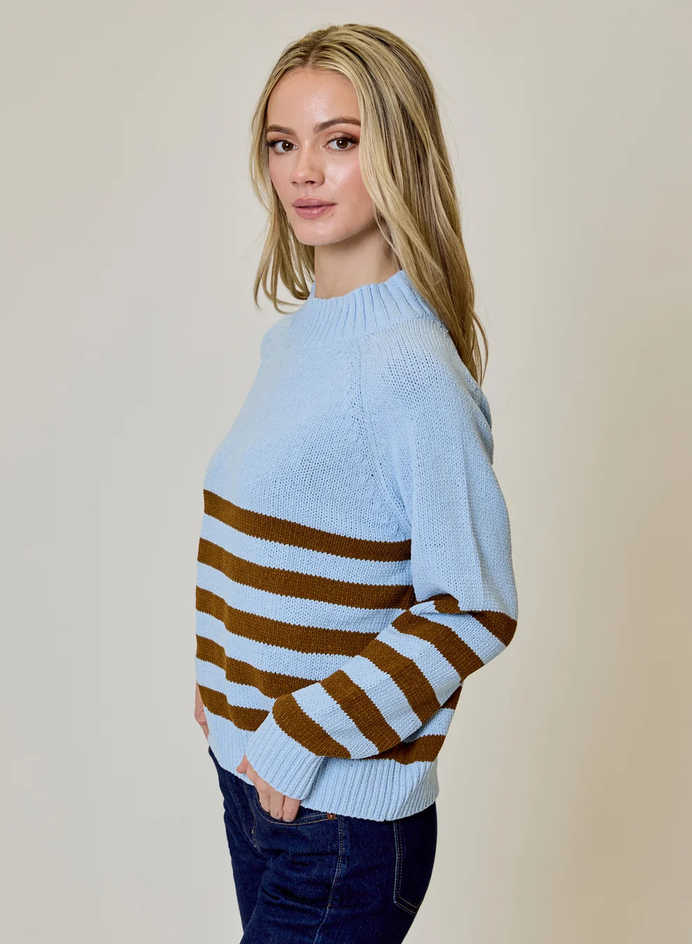 Design History Raglan Stripe Sweater