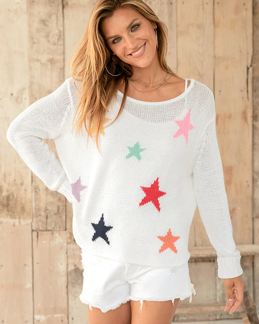 Wooden Ships Bright Cotton Night Crew - Breaker White