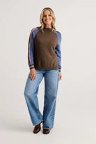 Zaket & Plover Two-Way Funnel Neck Sweater