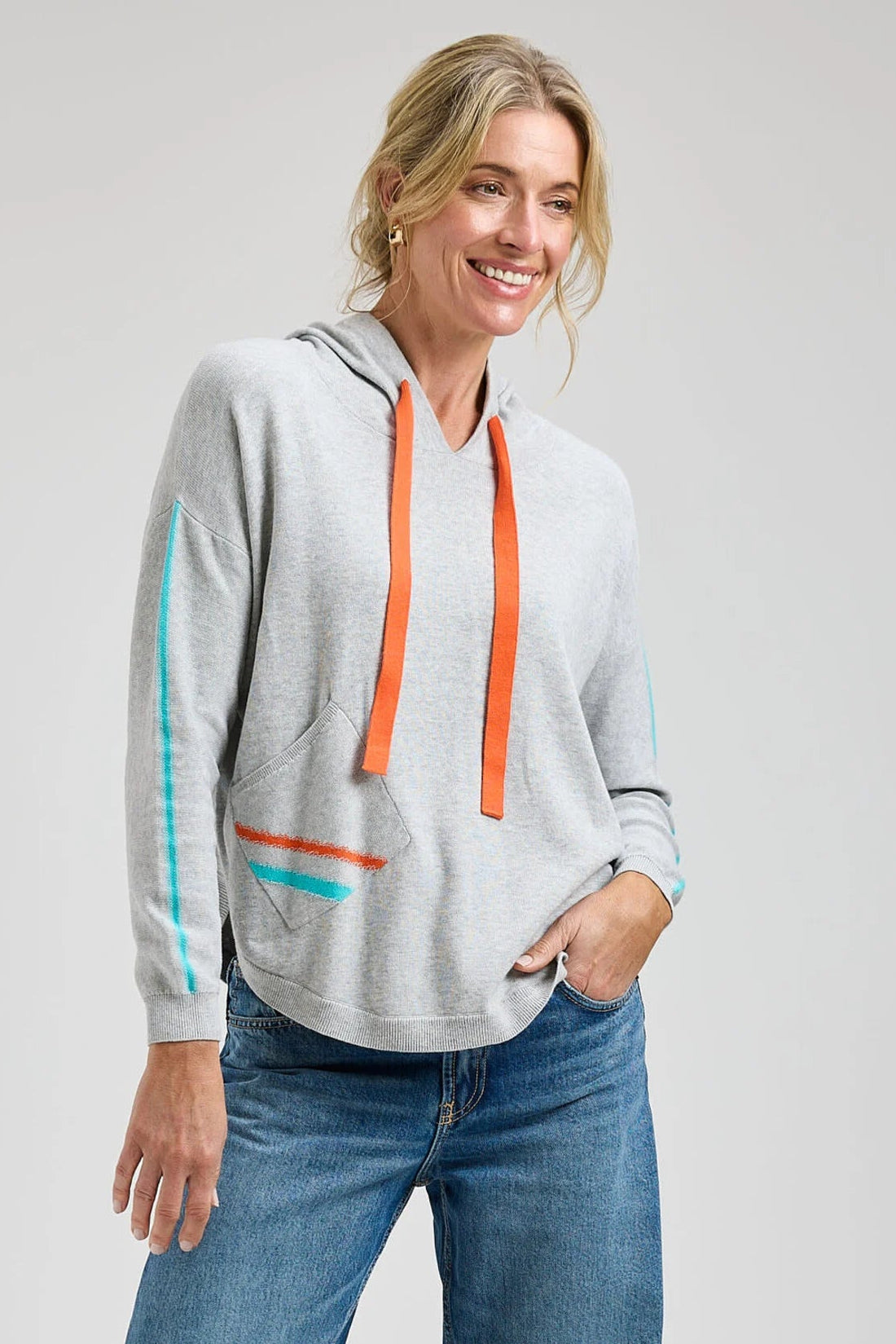 Zaket & Plover Hooded Sweater Marl