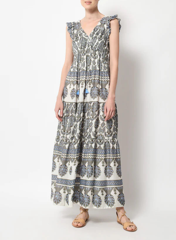 Omika Jacqueline Maxi Dress Siya Olive