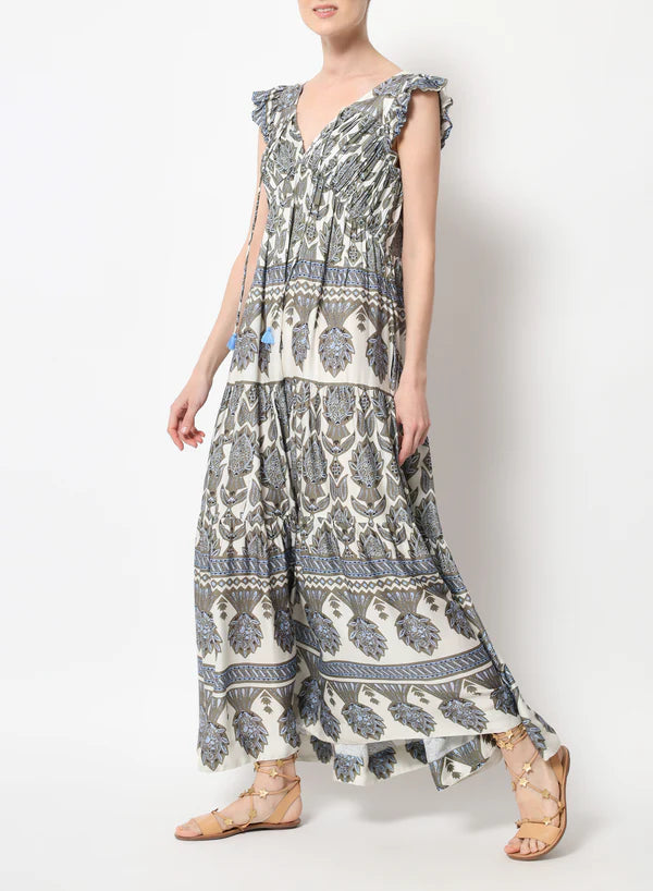 Omika Jacqueline Maxi Dress Siya Olive