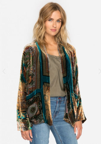 Johnny Was Dragonia Velvet Kimono