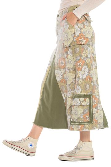 Da-Nang Original Military Maxi Skirt Flower Power