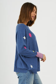 Zacket & Plover Hearts & Stars Sweater-Jean