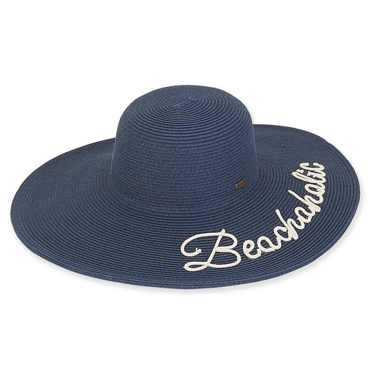 Sun 'n' Sand Beachaholic Sun Hat-Navy