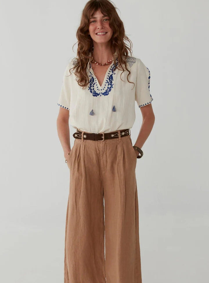 Maison Hotel Marisa Pant - Toffee Brown