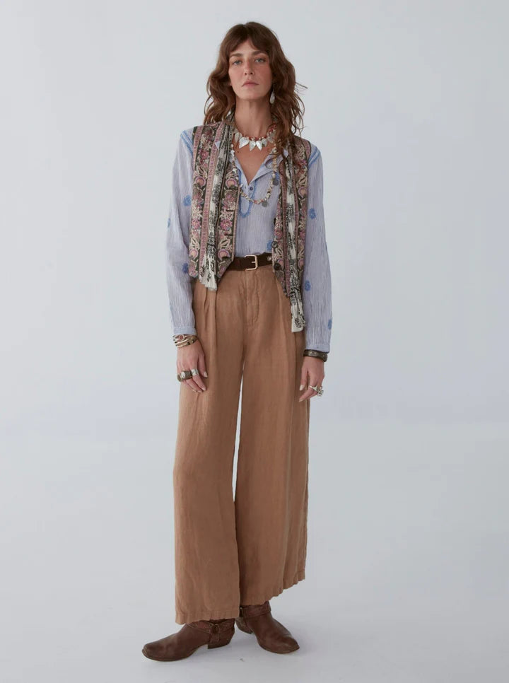 Maison Hotel Marisa Pant - Toffee Brown