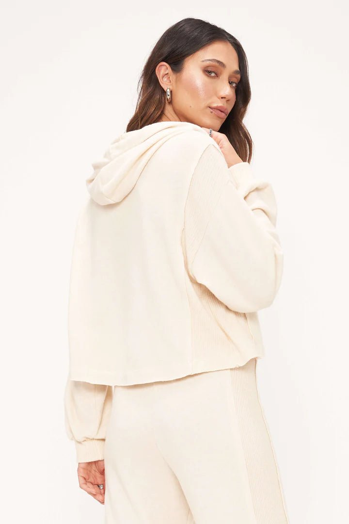 Project Social Chill Out Cozy Hoodie-Ivory